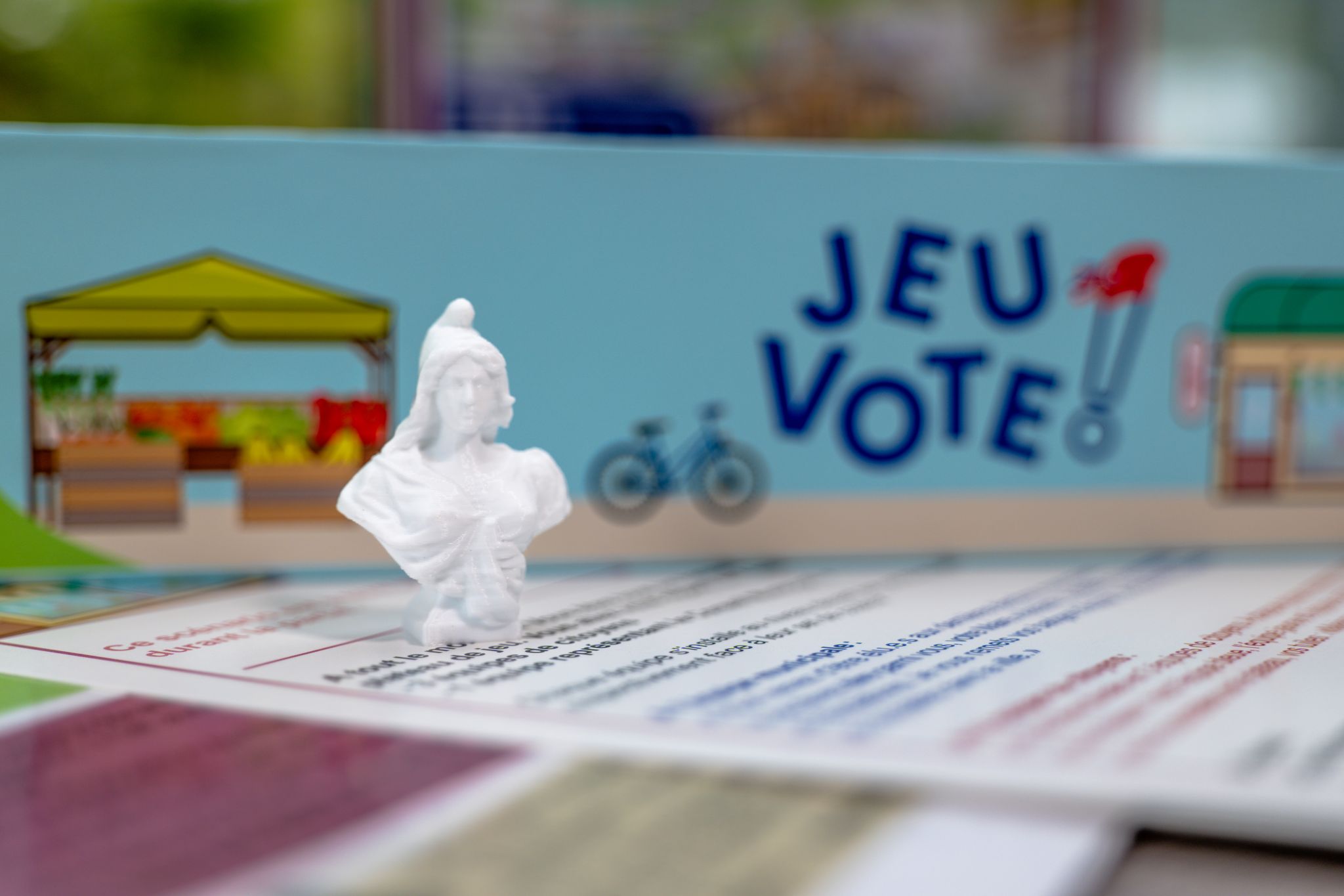 Première présentation du coffret « Jeu Vote ! »