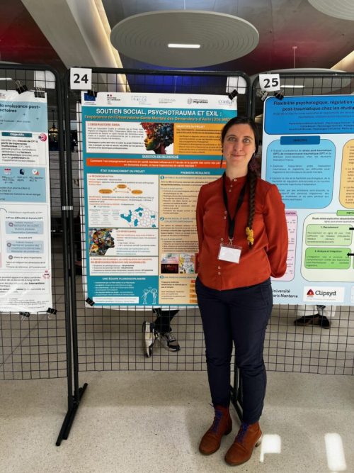 À l’occasion du colloque « Soutien social et psychotraumatisme » organisé par le Centre national de ressources et résilience (CN2R), l’Observatoire de la santé mentale des demandeurs d’asile, rattaché à la Direction des métiers, a présenté ses travaux sous la forme d’un poster scientifique.