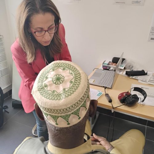 ? Action de dépistage avec la Mission Audition au sein de la résidence sociale Tillier (12e). Notre partenaire a assuré une action en santé auditive auprès des résidents. La RS Vincent Auriol (13e) ainsi que la résidence autonomie Les Célestins (4e) ont aussi pu en bénéficier.