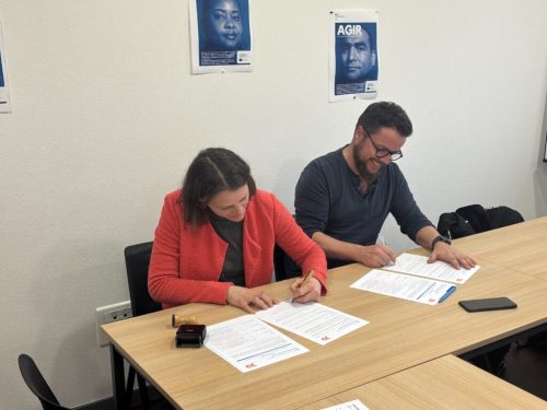 Dans le cadre du programme AGIR, une réunion thématique s’est tenue dans les Vosges en présence de nos partenaires institutionnels. À cette occasion, la convention départementale de partenariat AGIR a été officiellement signée, en présence de la Directrice !