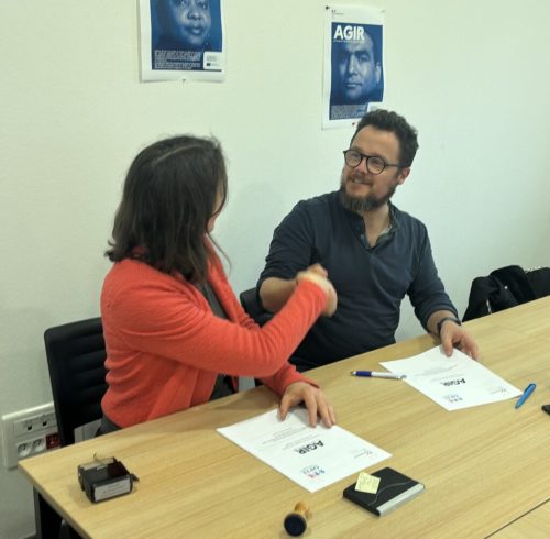 Dans le cadre du programme AGIR, une réunion thématique s’est tenue dans les Vosges en présence de nos partenaires institutionnels. À cette occasion, la convention départementale de partenariat AGIR a été officiellement signée, en présence de la Directrice !